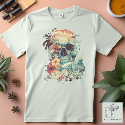 Men's Vintage Beach Skull