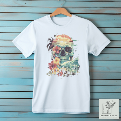 Men's Vintage Beach Skull