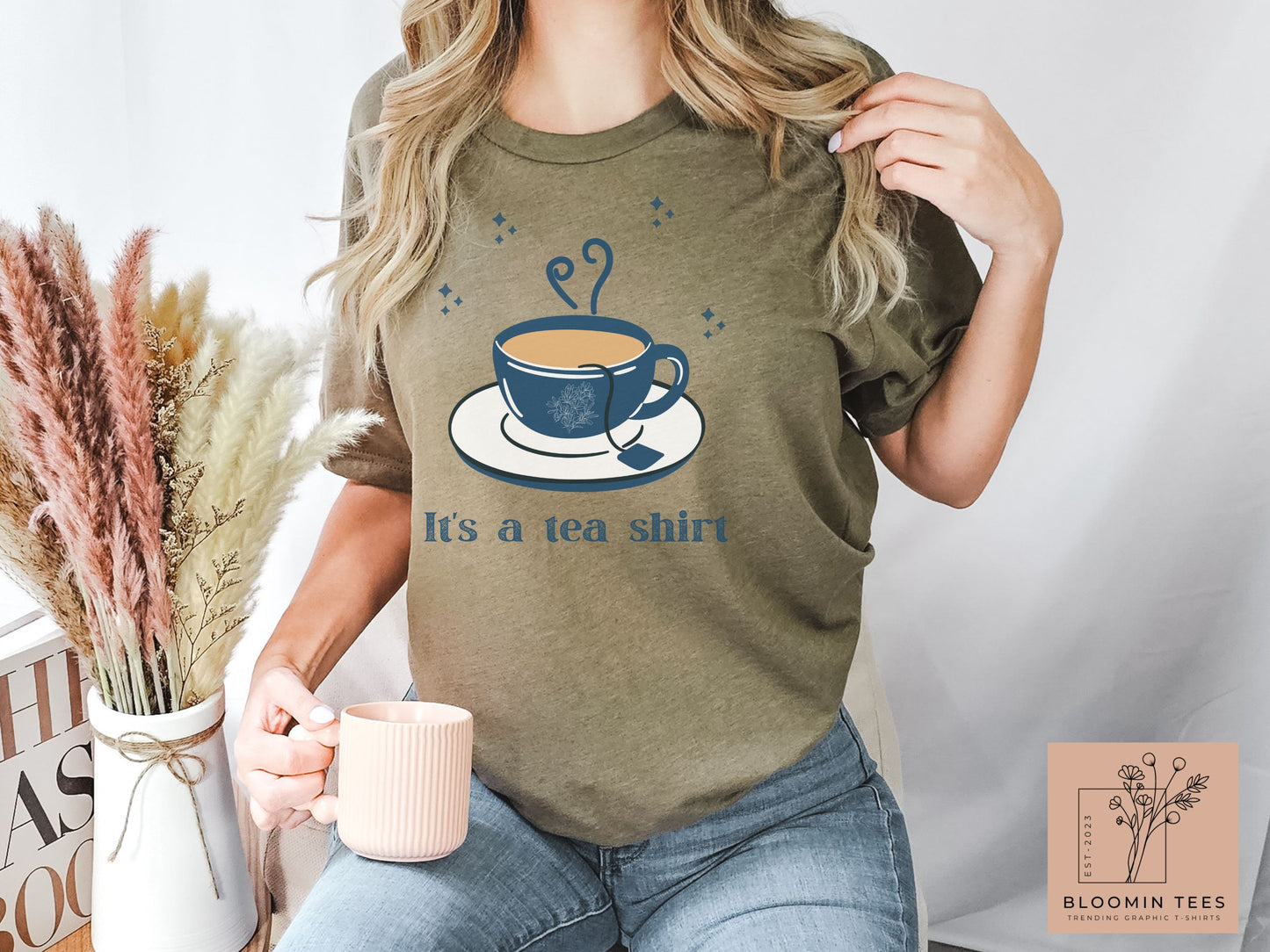 It's a Tea Shirt, Light Colored Cup of Tea, Cute Gift for Her