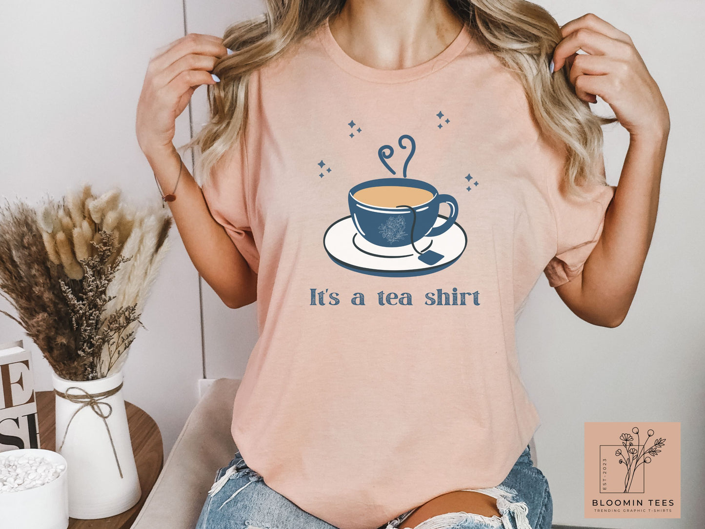 It's a Tea Shirt, Light Colored Cup of Tea, Cute Gift for Her