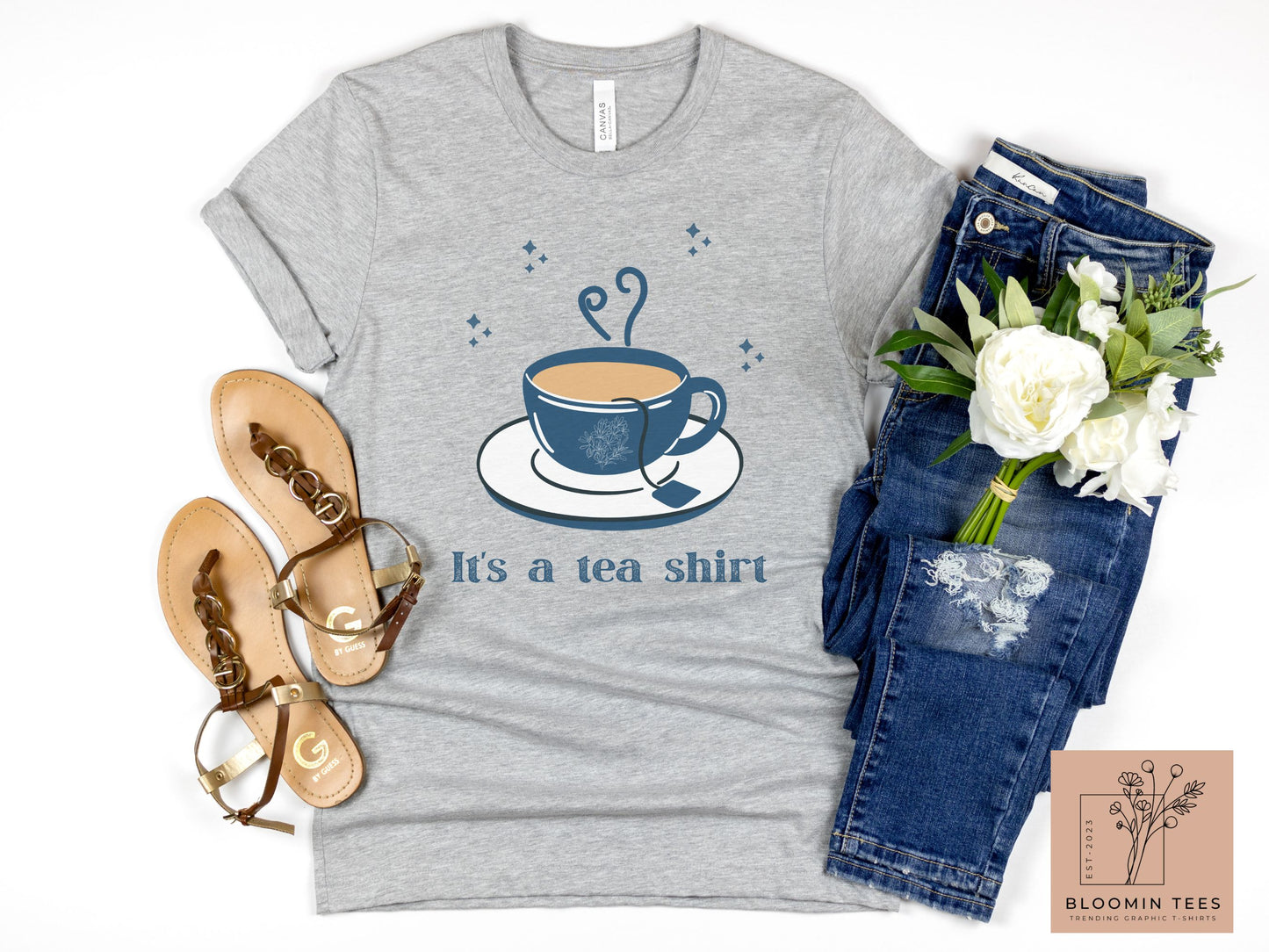 It's a Tea Shirt, Light Colored Cup of Tea, Cute Gift for Her